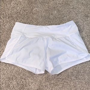 White lululemon shorts Size 4